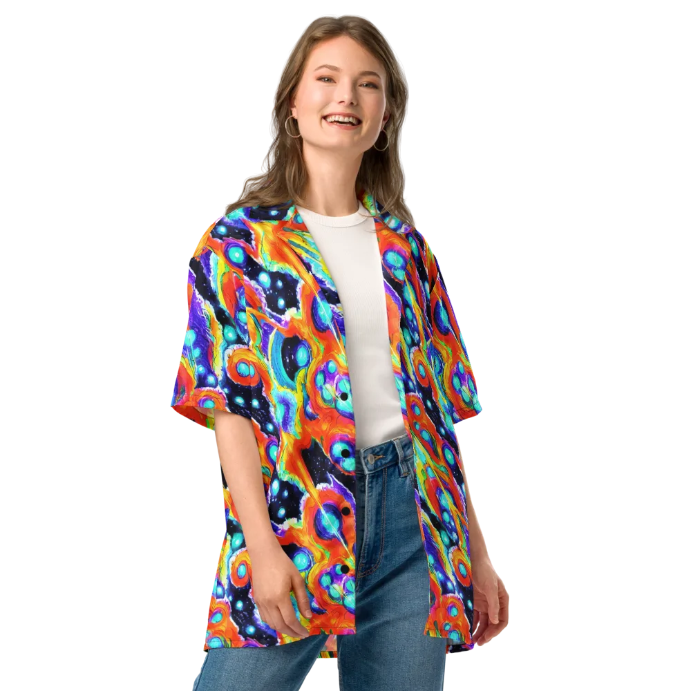 Astral Lava on Button Shirt — Front