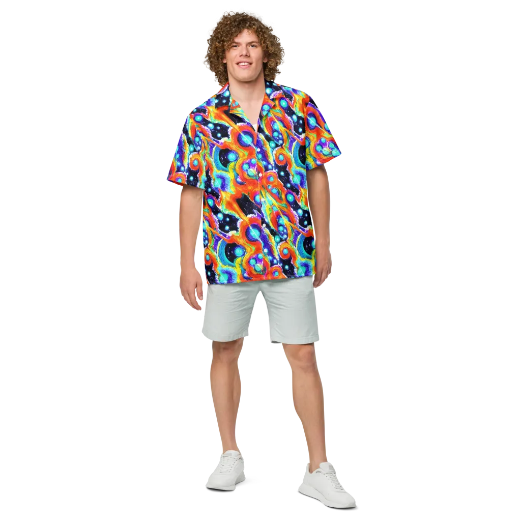 Astral Lava on Button Shirt — Front