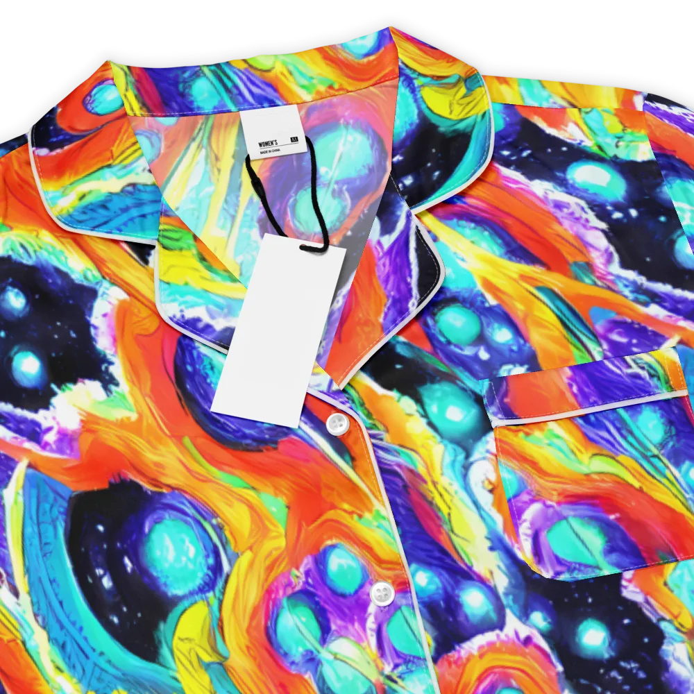 Astral Lava on Women's Short Sleeve Pajama Top — Product details