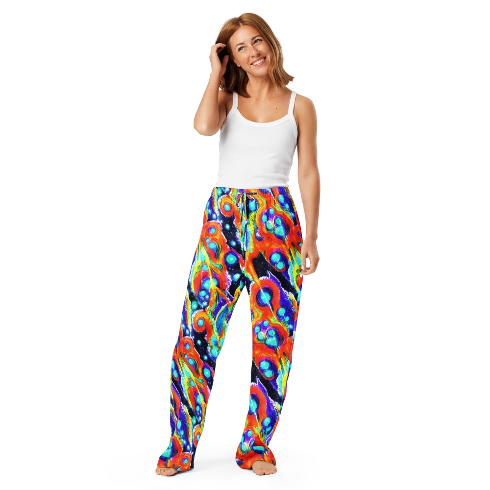 Astral Lava on Women's Pajama Pants — Front