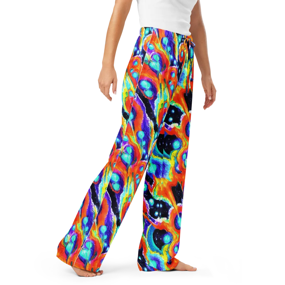 Astral Lava on Women's Pajama Pants — Right Front