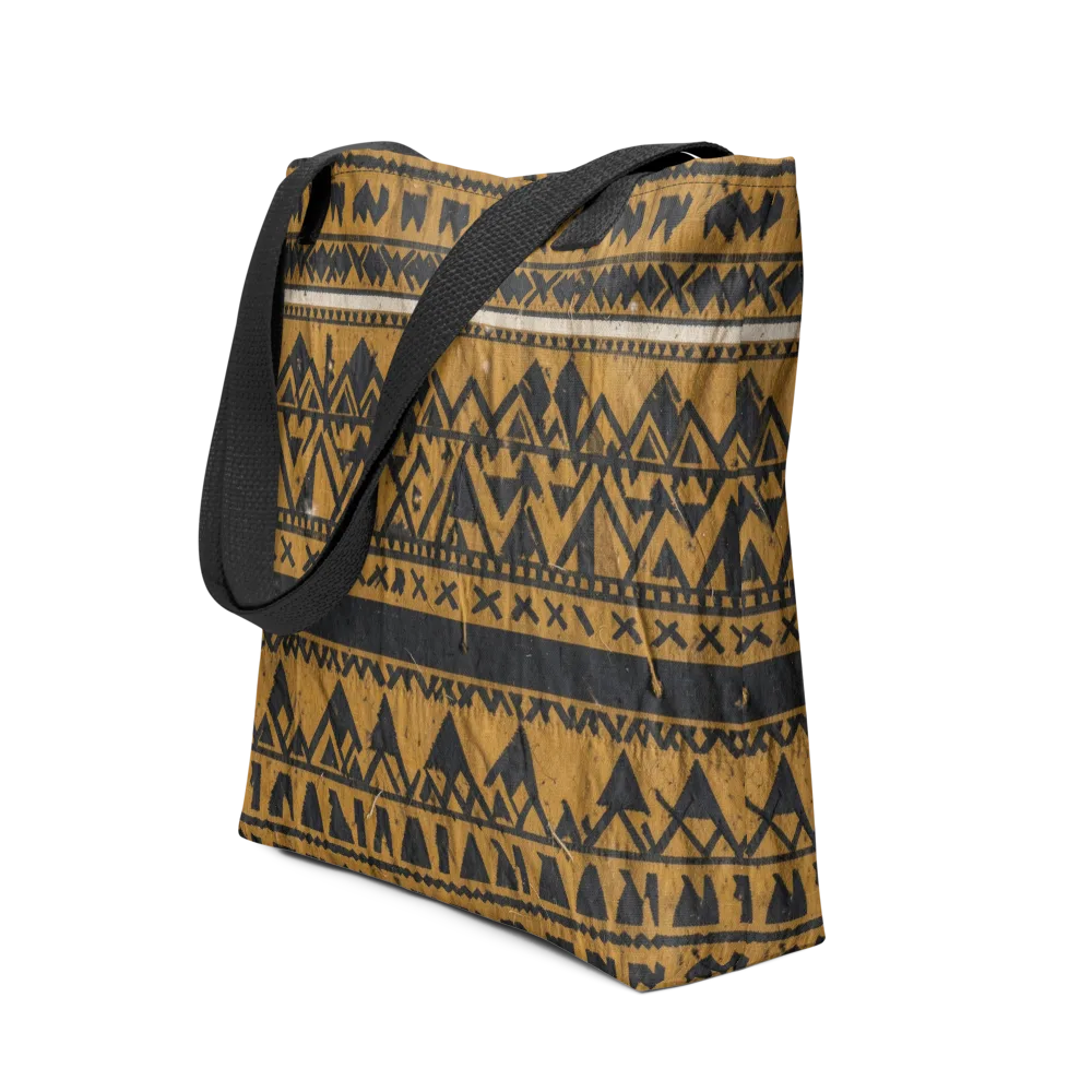 Ochre Glyph on Tote Bag — Front