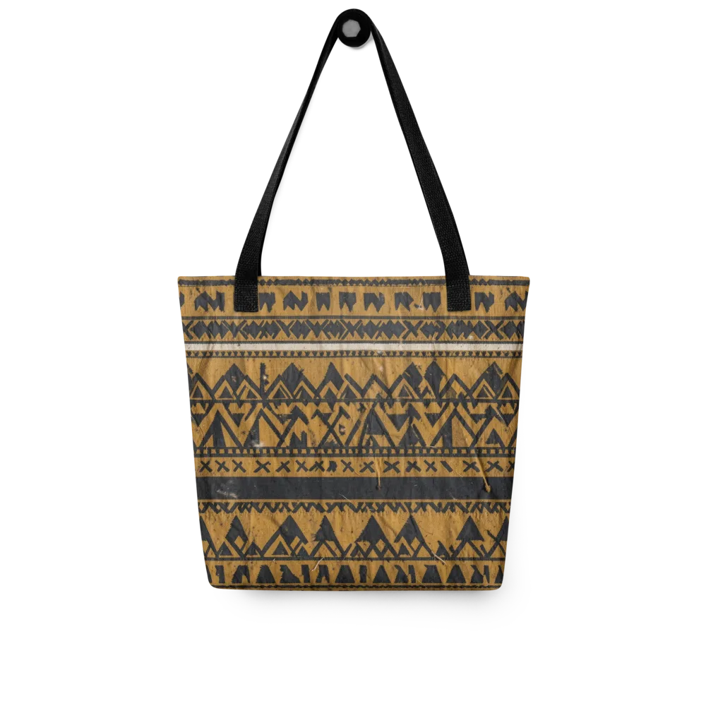 Ochre Glyph on Tote Bag — Front