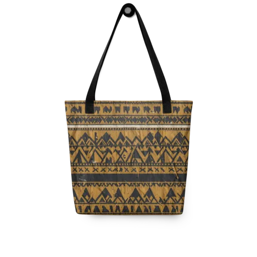 Ochre Glyph on a Tote Bag