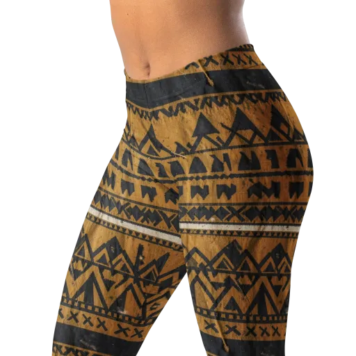 Ochre Glyph on a Leggings