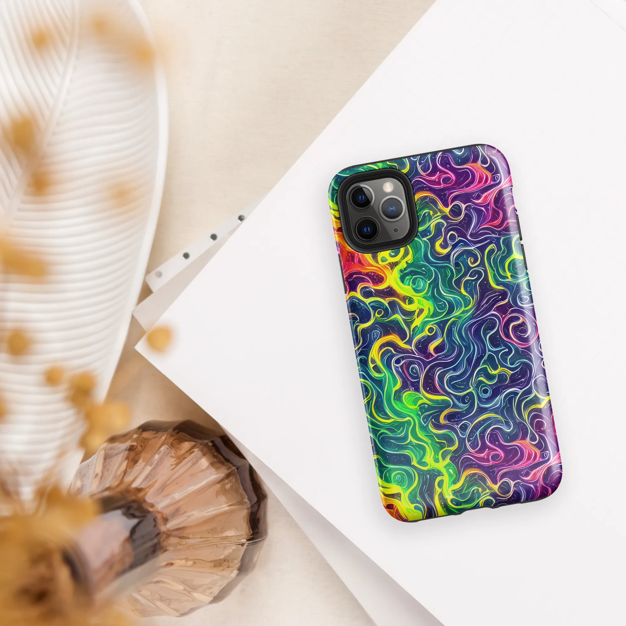Psychedelic Undertow on Tough Case for iPhone® — Front