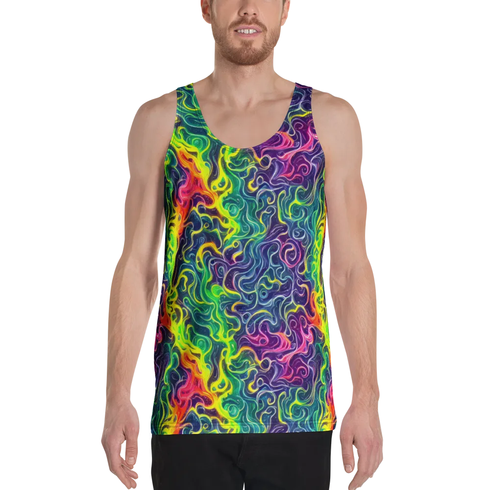 Psychedelic Undertow on Men's Tank Top — Front
