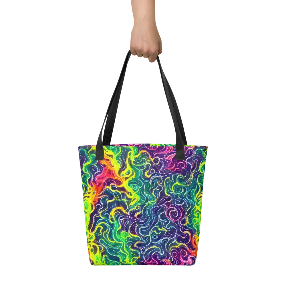 Psychedelic Undertow on Tote Bag — Front