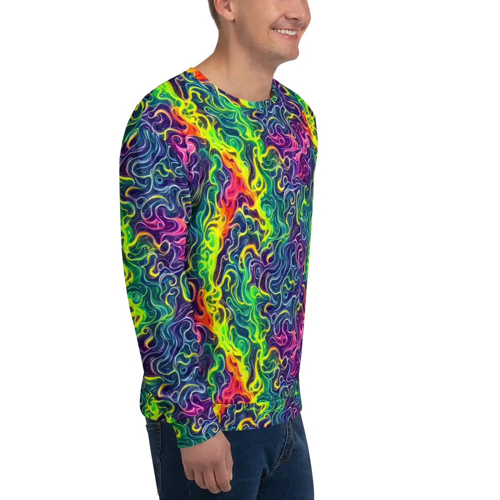Psychedelic Undertow on Sweatshirt — Right Front