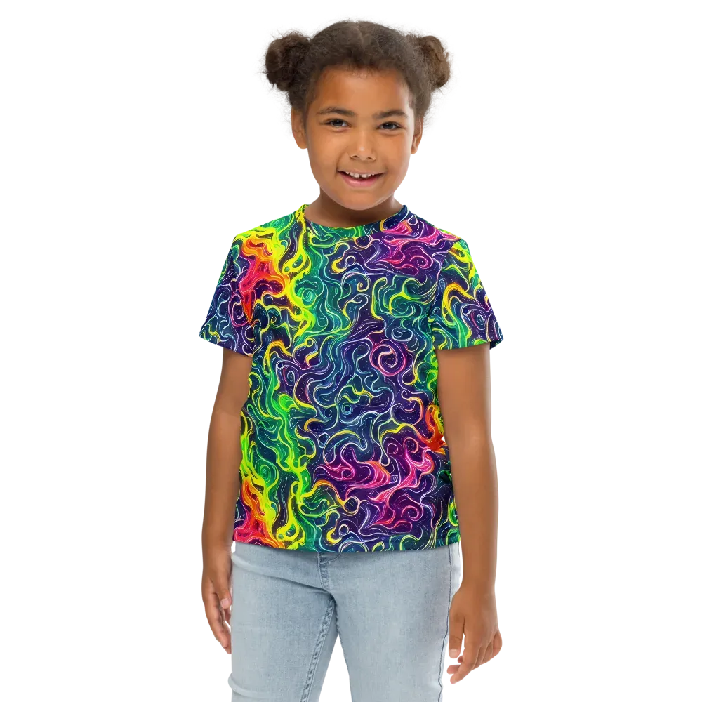 Psychedelic Undertow on Kids Crew Neck T-Shirt — Front