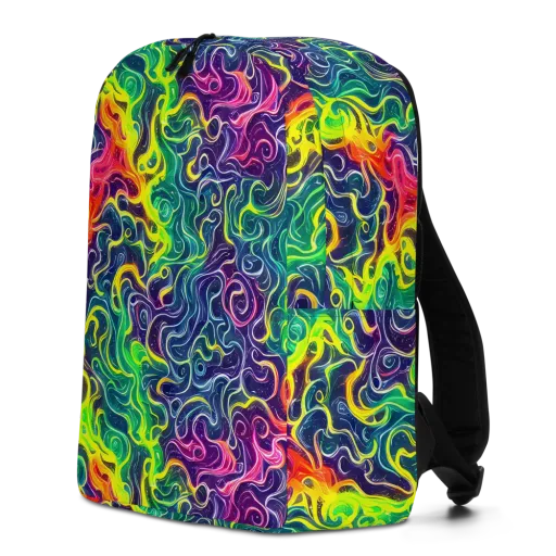 Psychedelic Undertow on a Minimalist Backpack
