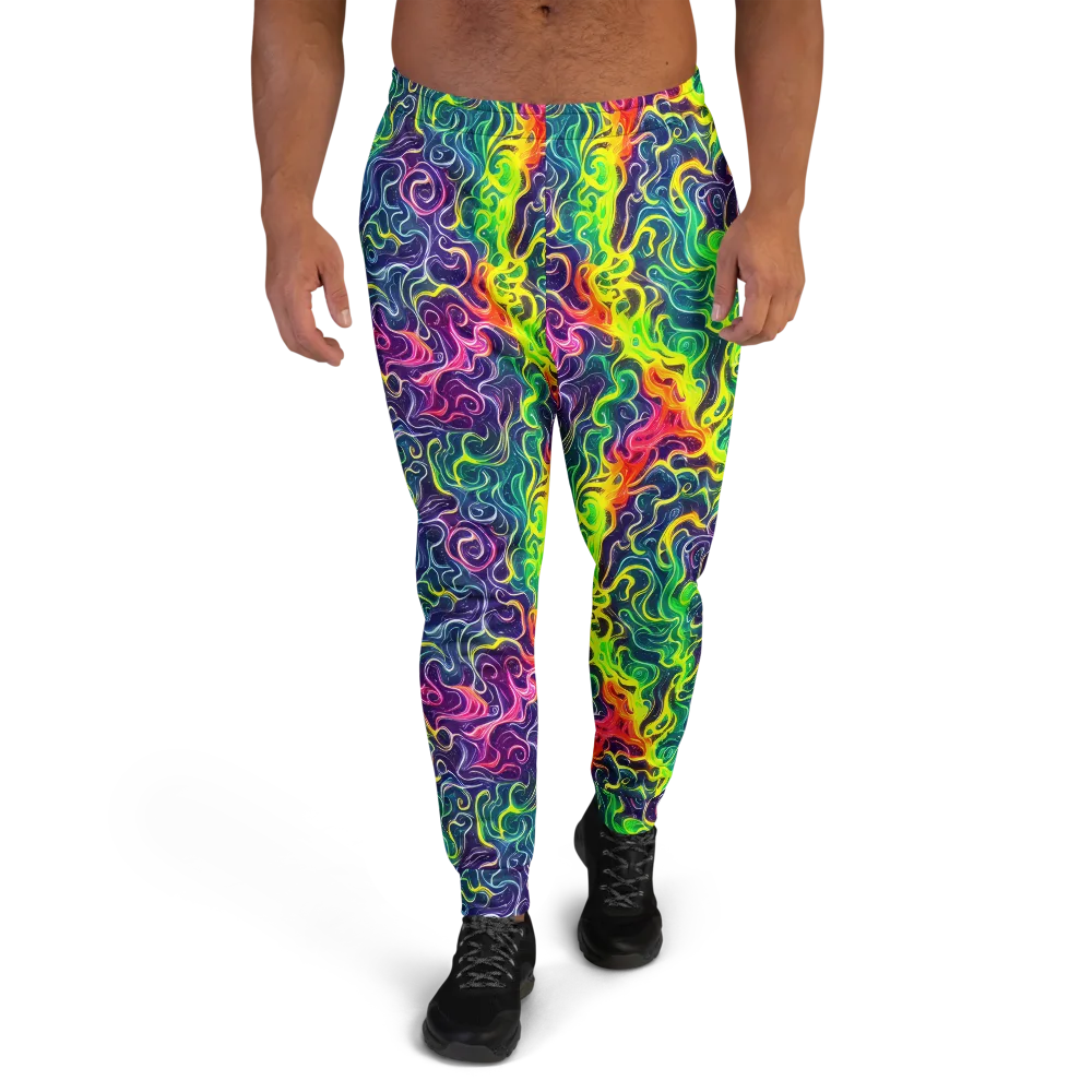 Psychedelic Undertow on Men's Joggers — Front