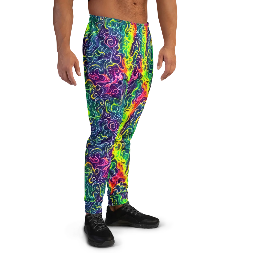 Psychedelic Undertow on Men's Joggers — Right