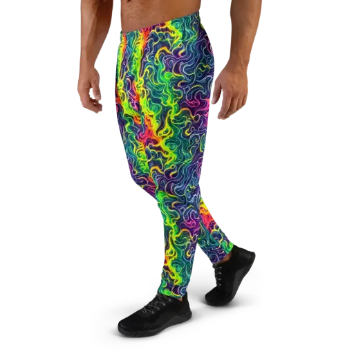 Psychedelic Undertow on a Men's Joggers
