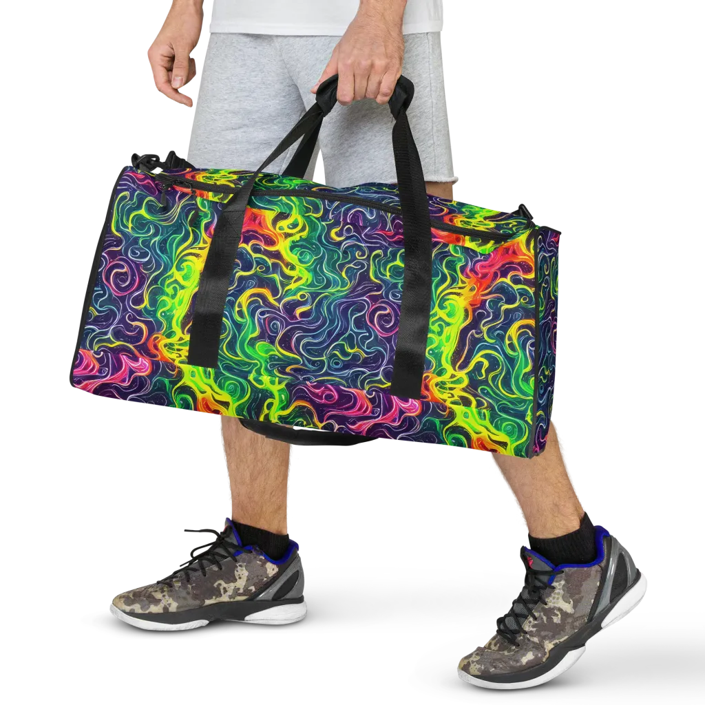 Psychedelic Undertow on Duffle Bag — Front