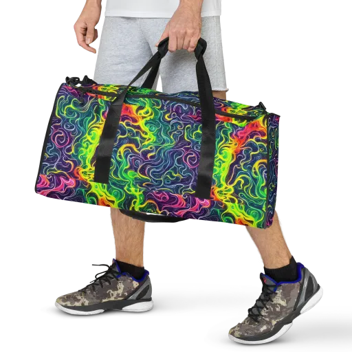 Psychedelic Undertow on a Duffle Bag