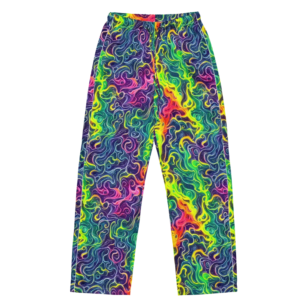Psychedelic Undertow on Women's Pajama Pants — Front