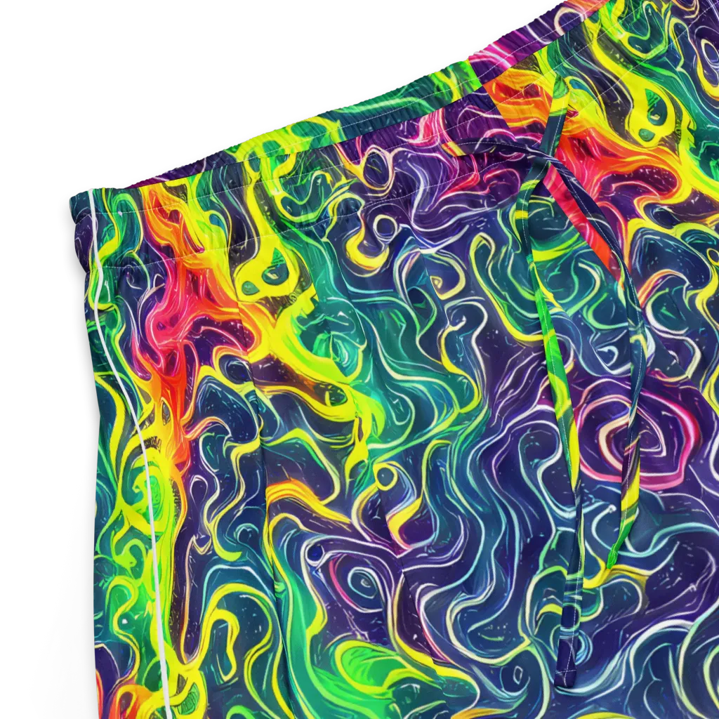 Psychedelic Undertow on Women's Pajama Shorts — Product details