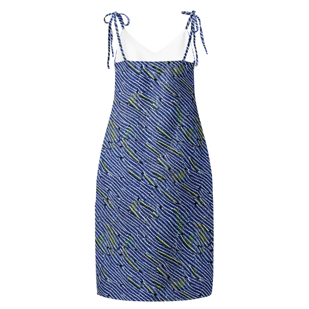 Indigo Current on Slip Dress — Back