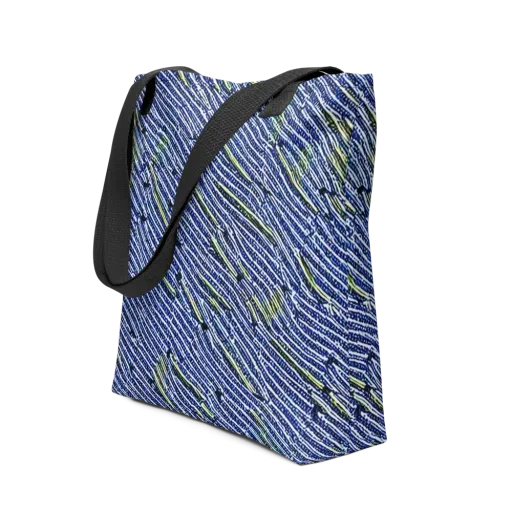 Indigo Current on a Tote Bag