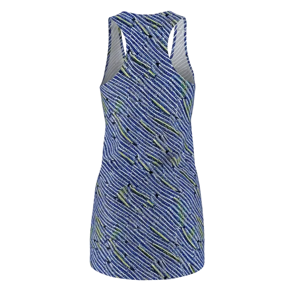 Indigo Current on Racerback Dress — Back