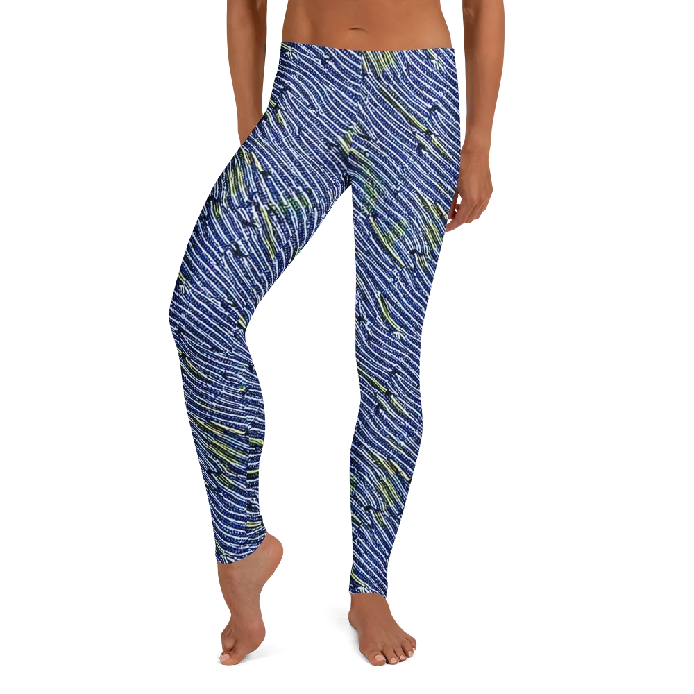 Indigo Current on Leggings — Front