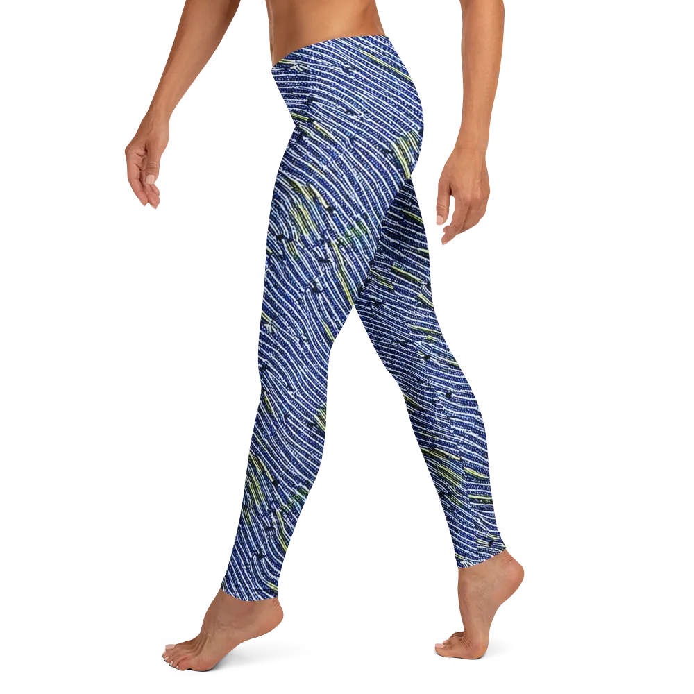 Indigo Current on Leggings — Left