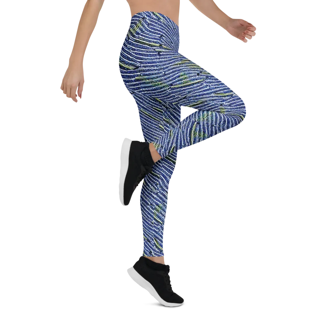 Indigo Current on Leggings — Right
