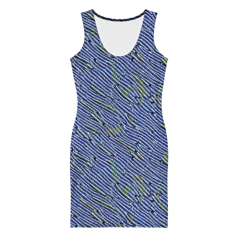 Indigo Current on Bodycon Dress — Front