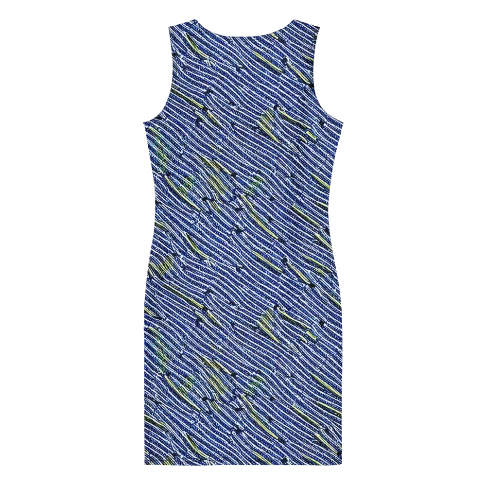 Indigo Current on Bodycon Dress — Back