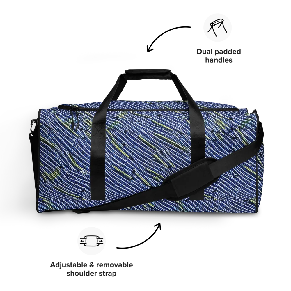 Indigo Current on Duffle Bag — Front