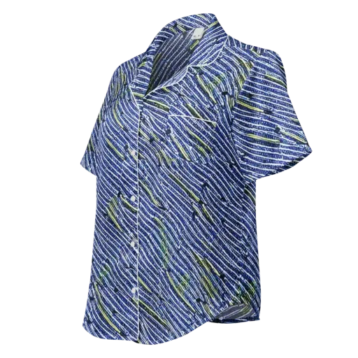 Indigo Current on a Women's Short Sleeve Pajama Top