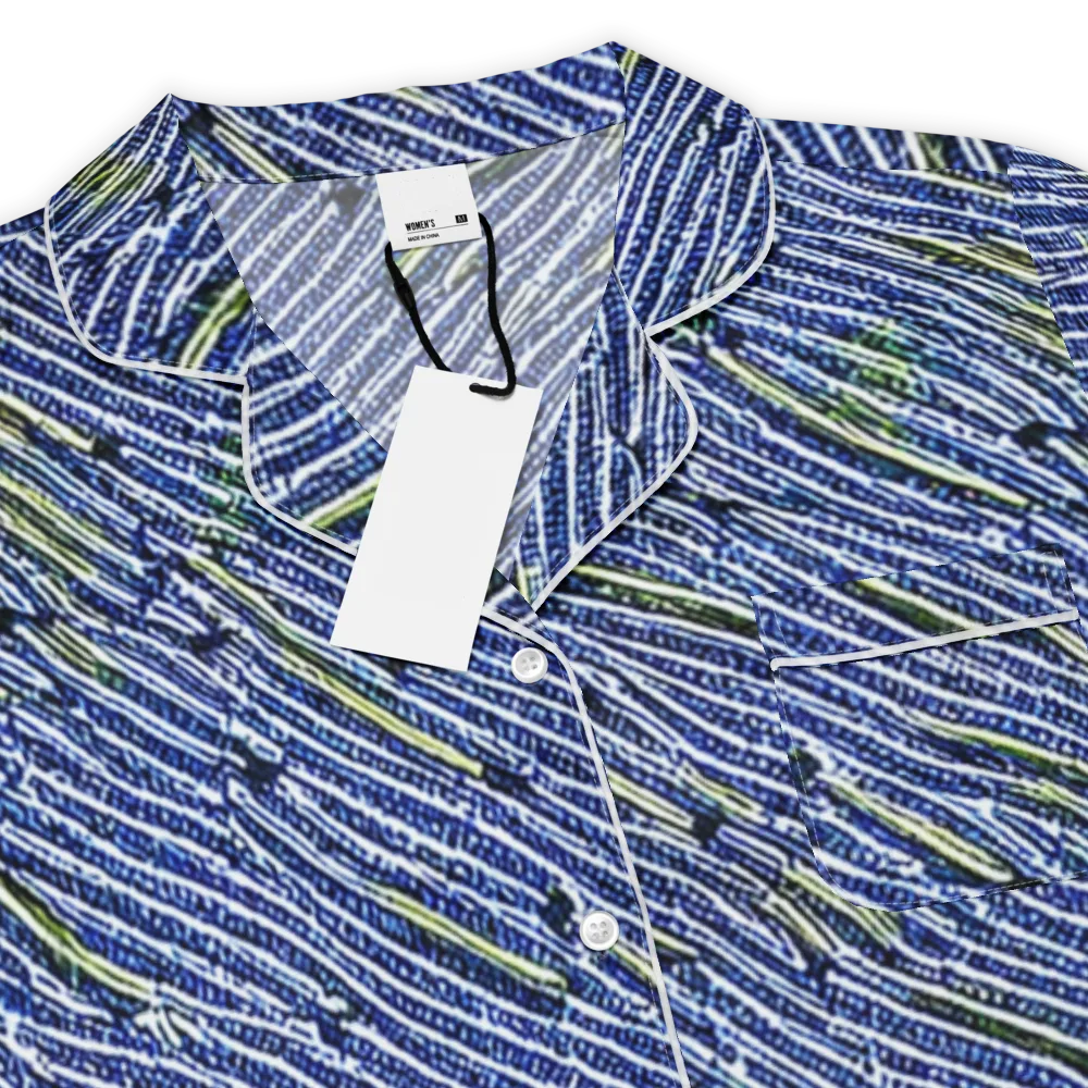 Indigo Current on Women's Short Sleeve Pajama Top — Product details