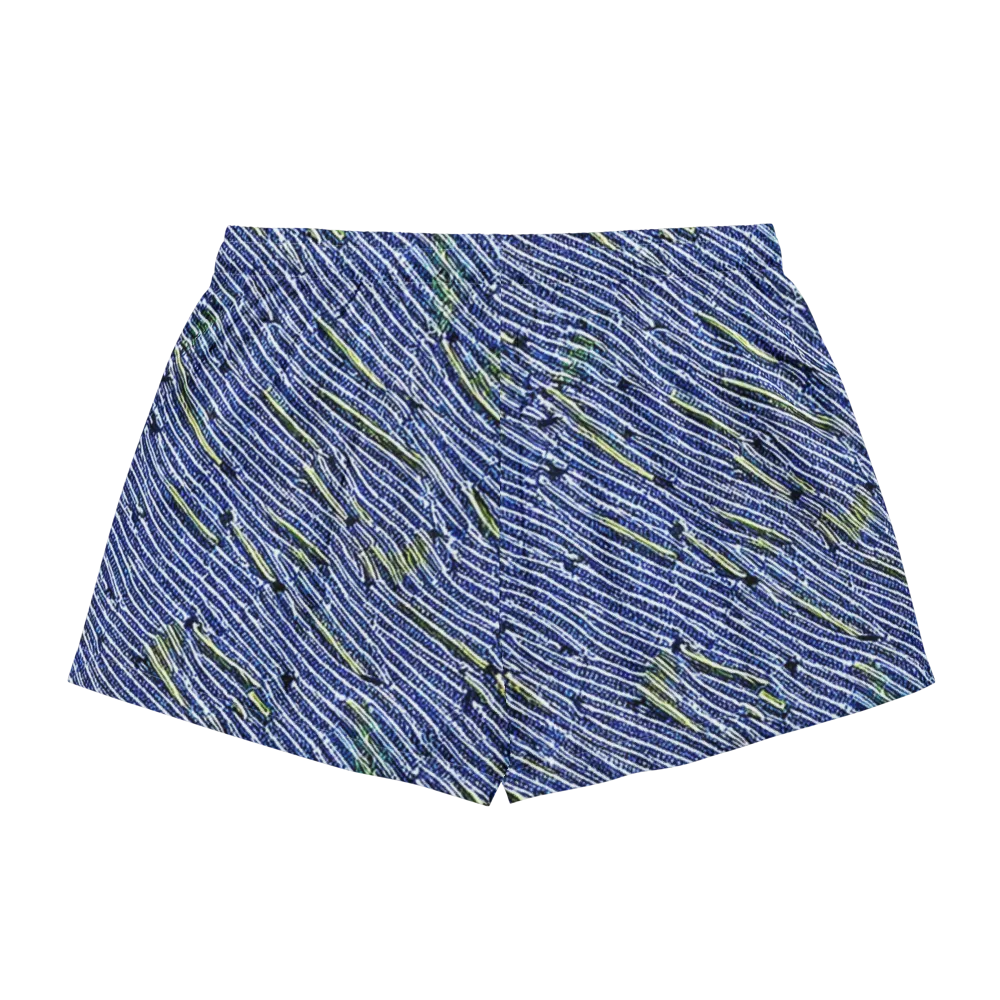 Indigo Current on Women's Pajama Shorts — Back