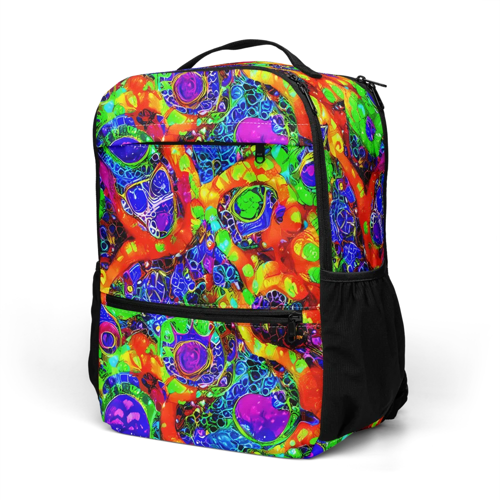 Vivid Labyrinth on Utility Backpack — Left Front