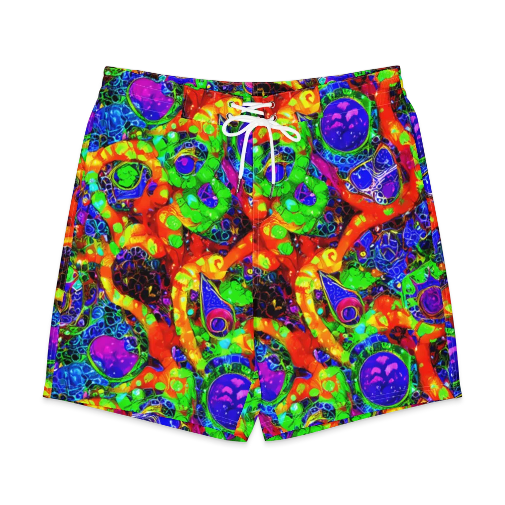 Vivid Labyrinth on Men's Board Shorts — Front