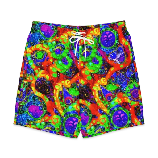 Vivid Labyrinth on a Men's Board Shorts