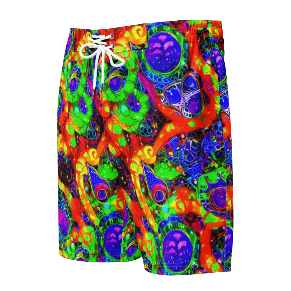 Vivid Labyrinth on Men's Board Shorts — Front