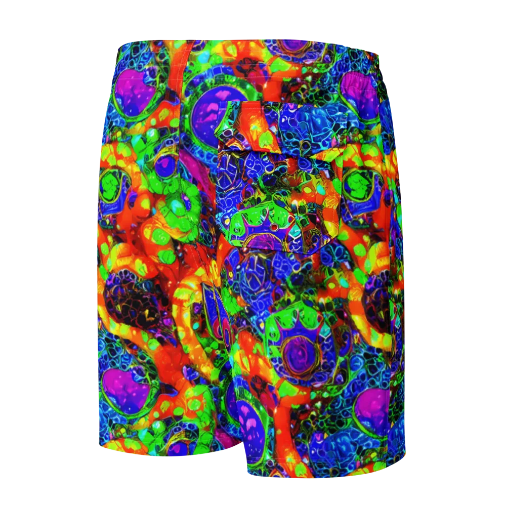 Vivid Labyrinth on Men's Board Shorts — Back