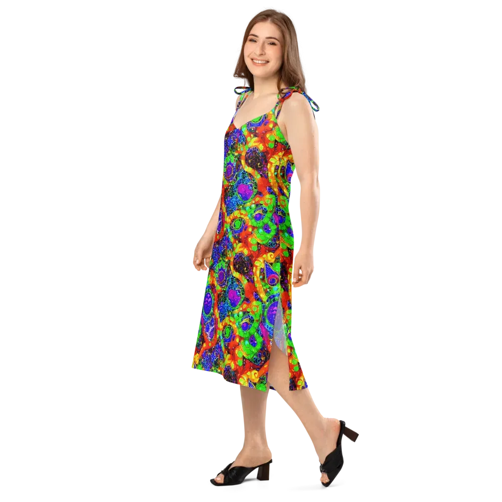 Vivid Labyrinth on Slip Dress — Left Front