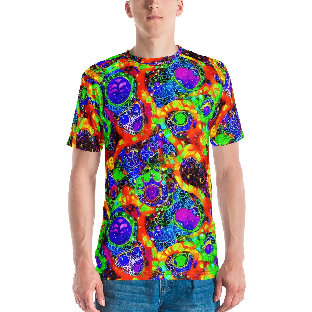 Vivid Labyrinth on Men's Crew Neck T-Shirt — Front