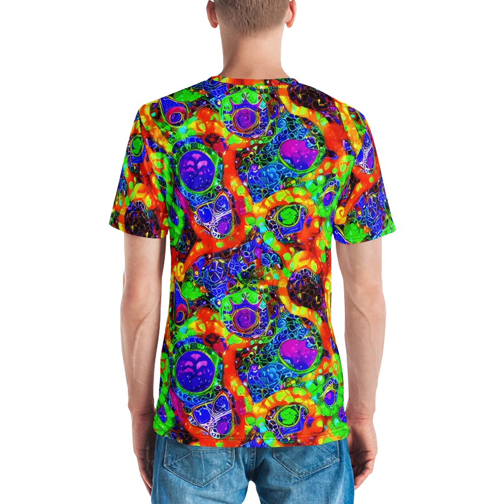 Vivid Labyrinth on Men's Crew Neck T-Shirt — Back