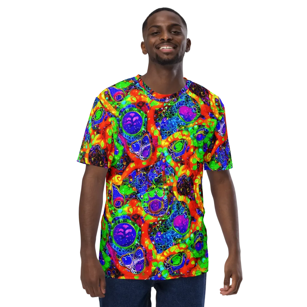 Vivid Labyrinth on Men's Crew Neck T-Shirt — Front
