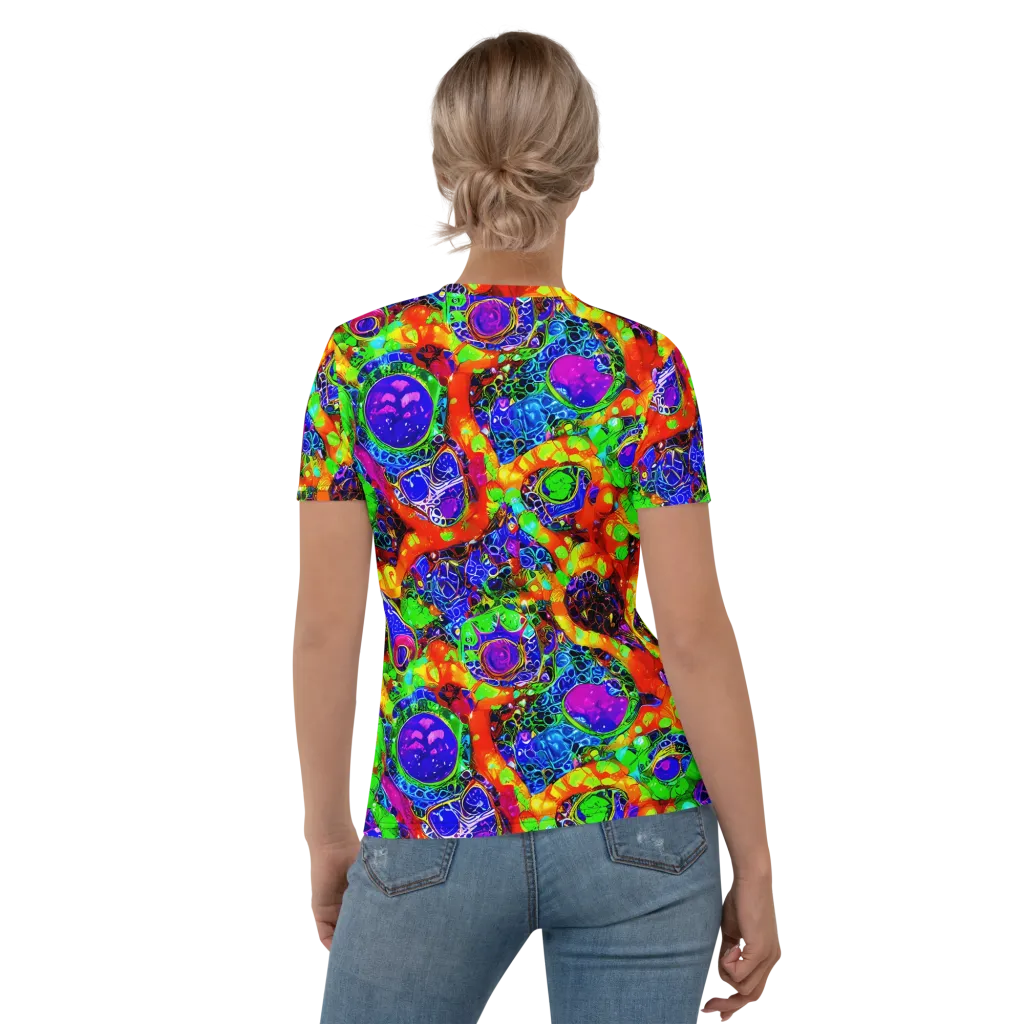 Vivid Labyrinth on Women's Crew Neck T-Shirt — Back