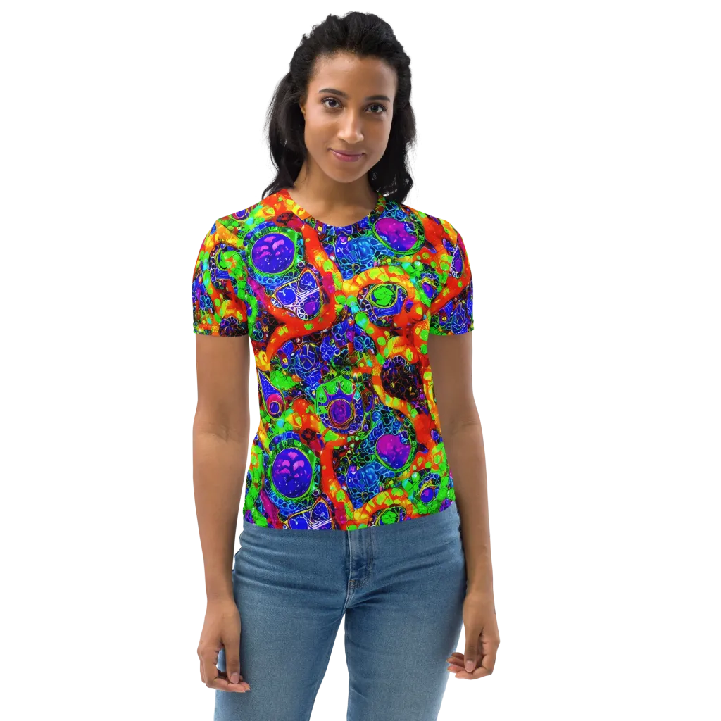 Vivid Labyrinth on Women's Crew Neck T-Shirt — Front