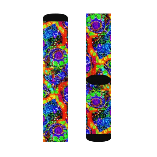 Vivid Labyrinth on a Socks