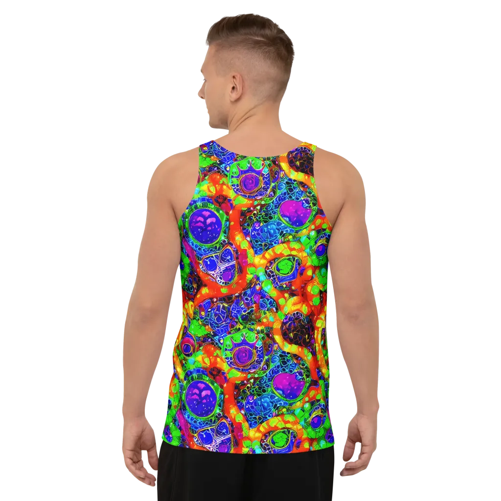 Vivid Labyrinth on Men's Tank Top — Back