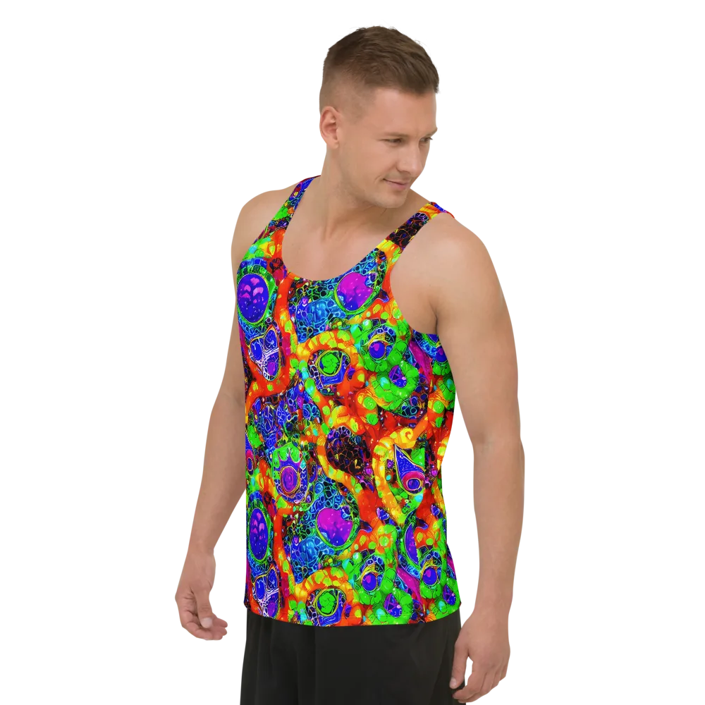 Vivid Labyrinth on Men's Tank Top — Left Front