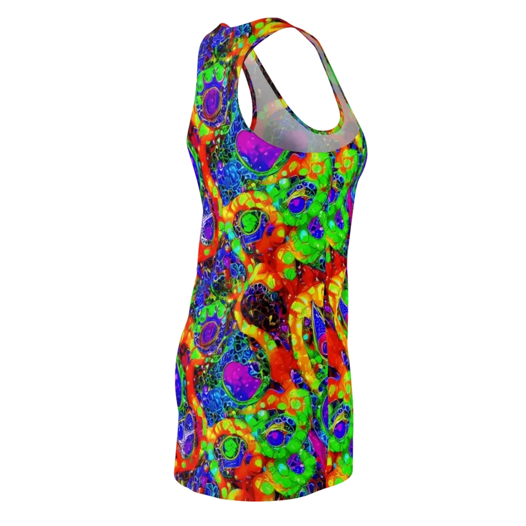 Vivid Labyrinth on Racerback Dress — Back Side