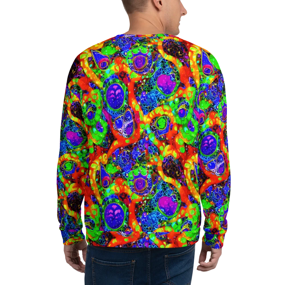 Vivid Labyrinth on Sweatshirt — Back